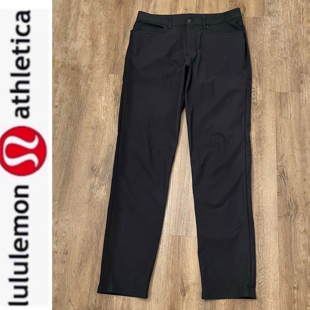 Lululemon‎ ABC Relaxed-Fit Pant 34" *Warpstreme Black Size 32
